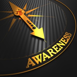 Awareness Concept on Golden Compass.