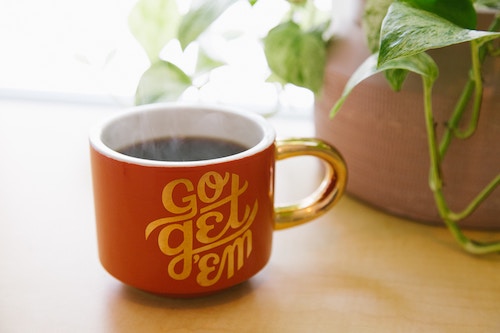 "Go Get 'Em" coffee mug