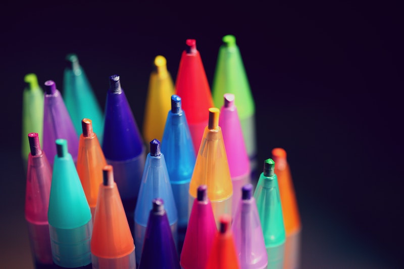 colored pencils communicating reframing diversity