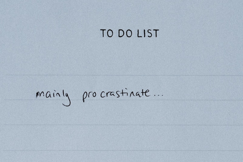 To Do List about procrastination