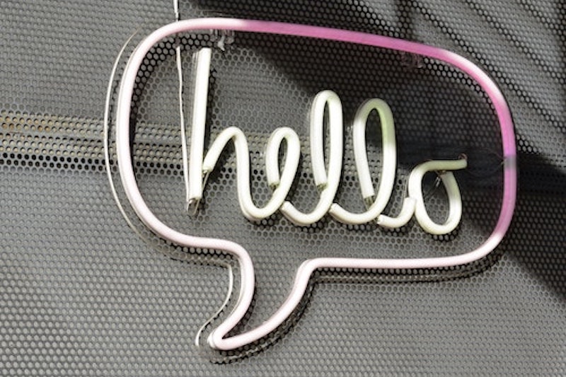 hello chat bubble