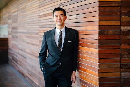 An executive posing for a picture