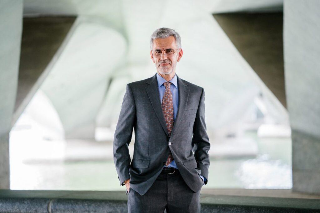 Businessman standing