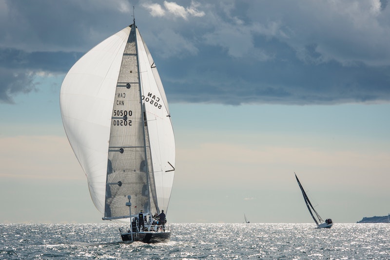 A yacht sailing through the seas