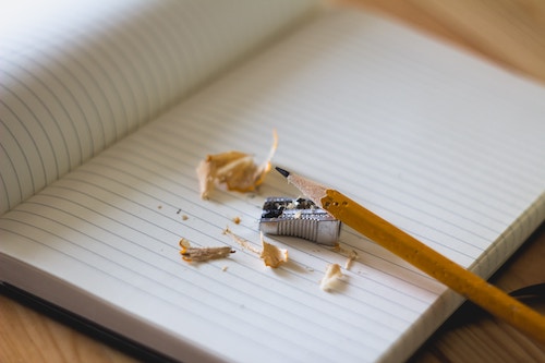 Newly sharpened pencil