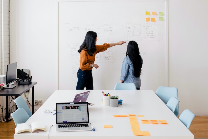 An executive undergoing lessons with a coach
