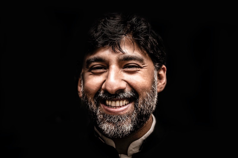 A smiling man