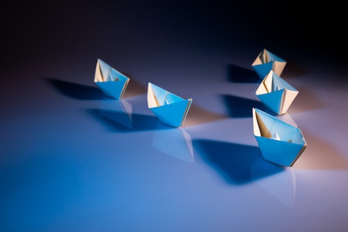 Paper boats