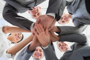 Team huddle