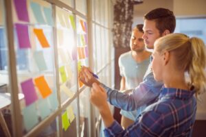 Sticky Notes on Board