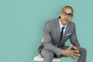 Businessman with glasses