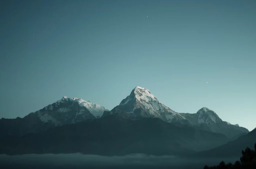 A view of the mountains
