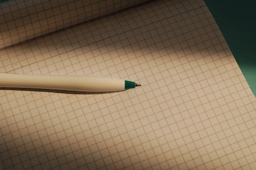 notebook and pen