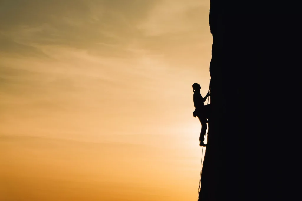 cliff climbing