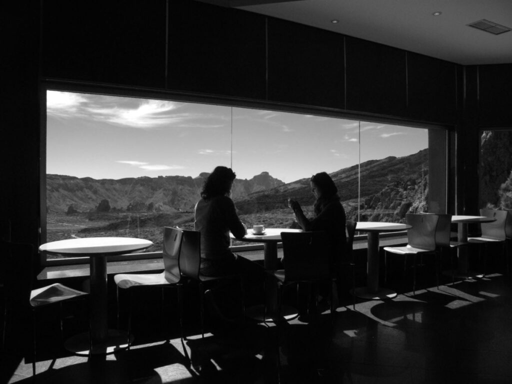 black and white talking